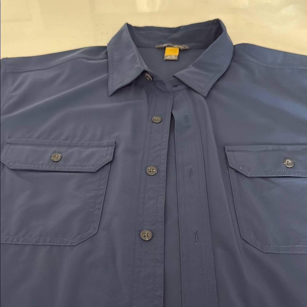 Eddie Bauer Men's XL Navy Blue Shirt - Picture 4 of 6
